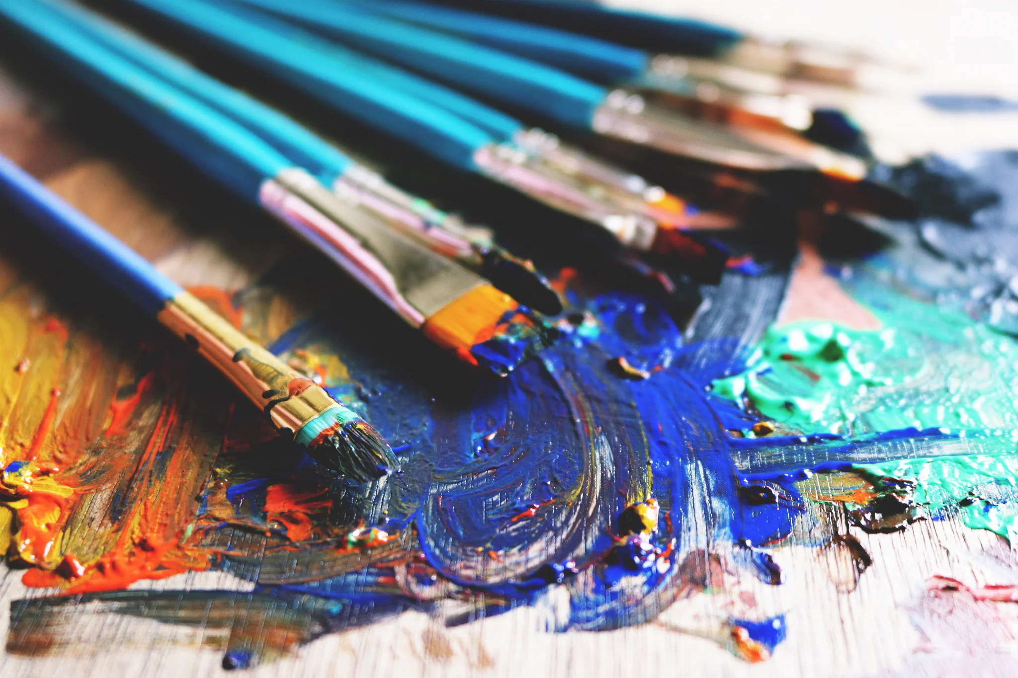 Brush and impasto texture